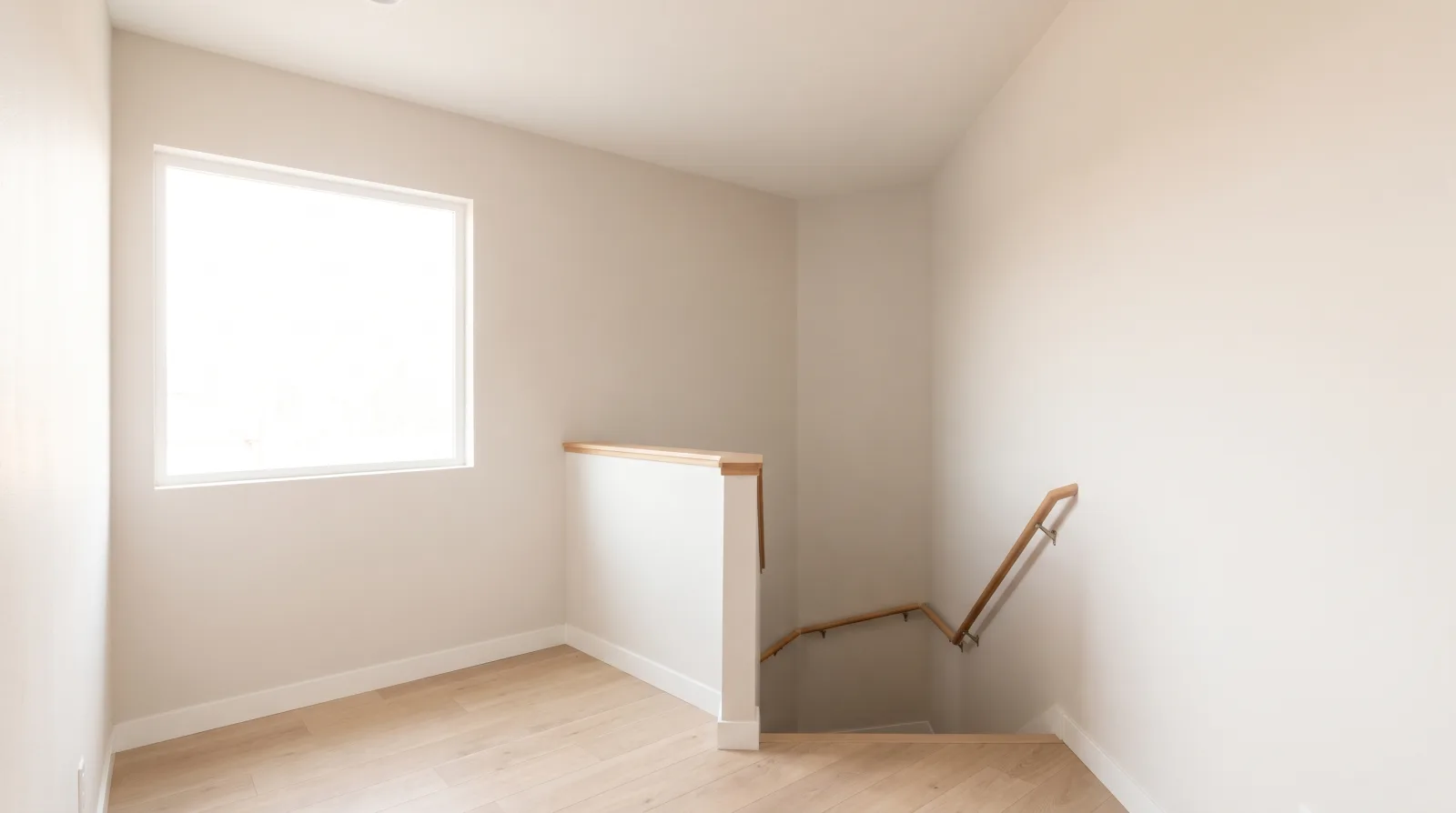 An empty, bright room representing a simple decision-making space for weighing estate sale options